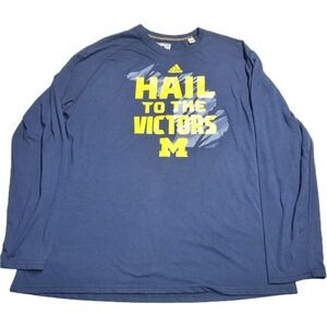 MICHIGAN WOLVERINES ADIDAS CLIMALITE ULTIMATE PERFORMANCE LONGSLEEVE SHIRT MEN'S